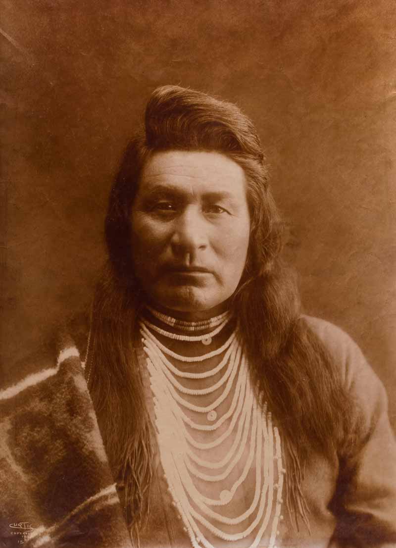 Gold-Toned Printing-Out-Paper Prints - Typical Nez Perce